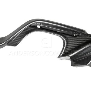 Ford Mustang Rear Diffuser - Anderson Composites - Type-OE Quad Tip - Carbon Fiber - `18-`20